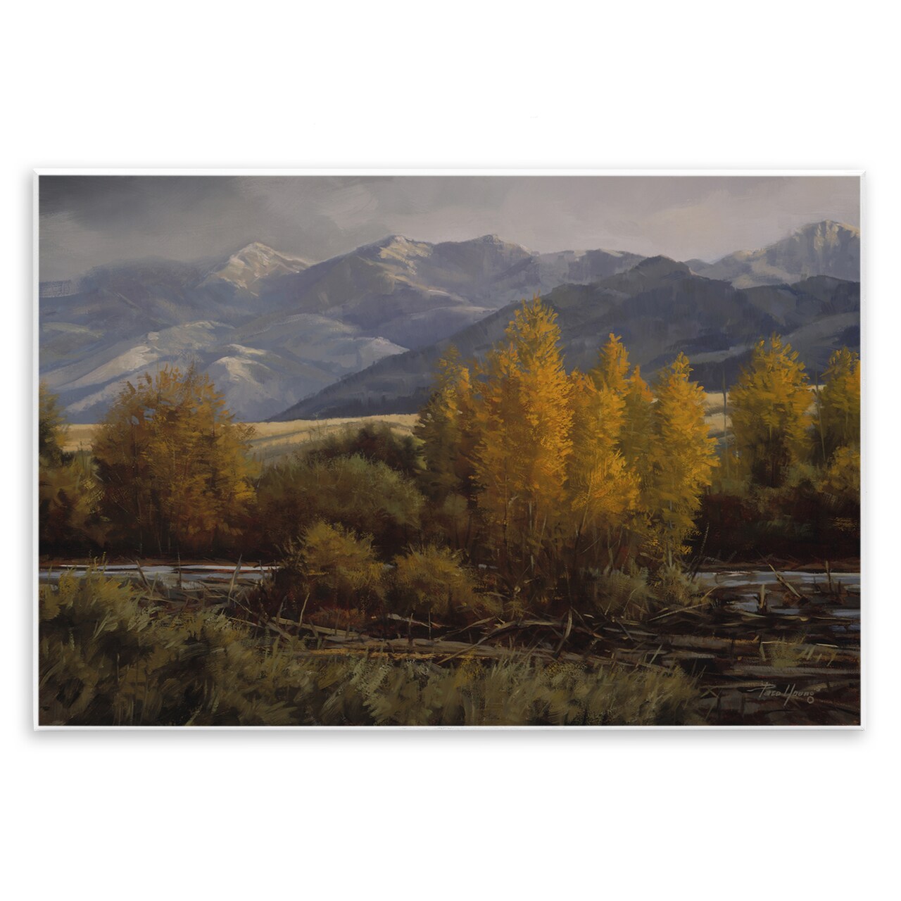 Stupell Industries Morning In Montana Mountains Wall Plaque By Paco Young